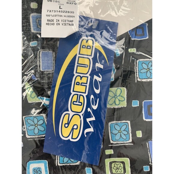 Scrub Wear Scrub Top Women's Size Lrg Multicolor Short Sleeve ER Hospital - Picture 3 of 5